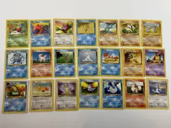 Vintage Pokemon Card Lot MP - HP Wotc 87 Cards Shadowless Ancient Mew Damaged - Image 4