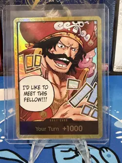 One Piece Gol.D.Roger GOLD DON!! Card (OP-13) English - Image 1