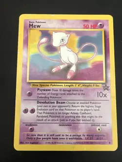 Wizards of the Coast (WotC) Black Star Promo Pokemon Card Lot: Marill 29 & Mew 8 - Image 2