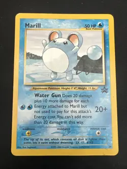 Wizards of the Coast (WotC) Black Star Promo Pokemon Card Lot: Marill 29 & Mew 8 - Image 4