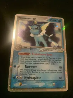 Vaporeon ex 110/113 Delta Species 2005 Holo Foil Rare Pokemon TCG Card - Image 1
