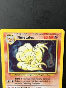 Pokemon TCG Ninetales Base Set Holo Rare Card 12/102 - Image 4
