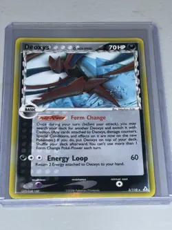 Pokemon TCG Deoxys Stamped EX Holon Phantoms 3/110 Reverse Holo Card - Image 1