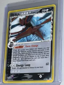 Pokemon TCG Deoxys Stamped EX Holon Phantoms 3/110 Reverse Holo Card - Image 2