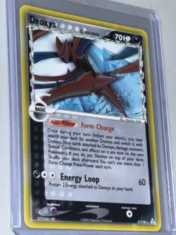 Pokemon TCG Deoxys Stamped EX Holon Phantoms 3/110 Reverse Holo Card - Image 3