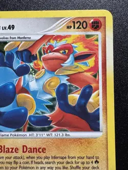 Infernape 3/100 D&P Stormfront Pokemon Card Holo Foil Rare Near Mint - Image 4