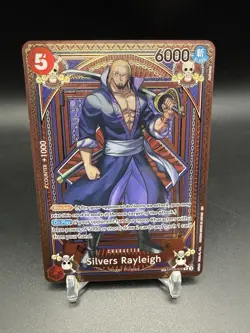 Silvers Rayleigh OP09-005 R SP One Piece Card Game A Fist of Divine Speed M/NM - Image 1