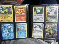 160 CARDS FIRE LOT - Pokemon Binder Collection - Eeveelutions, Pikachu, Tag Team - Image 4