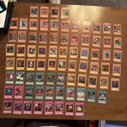 YuGiOh Card Lot 1996 Vintage Rare Ultra Rare Super Rare Holo Foil 75 Cards! - Image 1