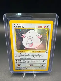 Chansey - 3/130 - Pokemon Base Set 2 Holo Rare Card WOTC NM - Image 3