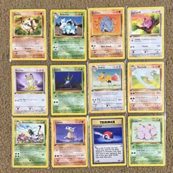 Pokemon Cards Jungle Series Lot Of 12 1st Edition WOTC 1999-2000 Vintage - Image 1
