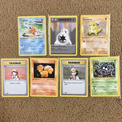 1999 1st Edition Base Shadowless Pokemon Cards Lot of 7 WOTC - Image 1