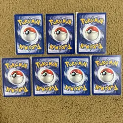 1999 1st Edition Base Shadowless Pokemon Cards Lot of 7 WOTC - Image 2
