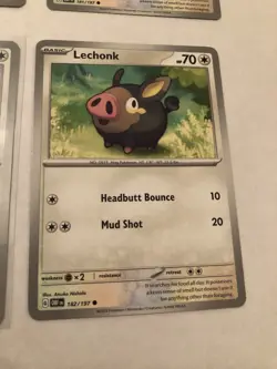 Lot Of 8 Lechonk and Oinkologne Pokemon Cards - Image 4