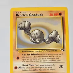 Pokemon TCG Brock's Geodude 66/132 Gym Heroes WOTC 1999 Common Vintage Card - Image 2