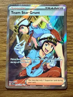 Pokemon Card Team Star Grunt 242/198 Crimp Error Factory Misprint - US Seller - Image 1