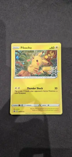Pokemon - Pikachu Snowflake Stamp - SWSH153 - Black Star Promo Card - Image 1