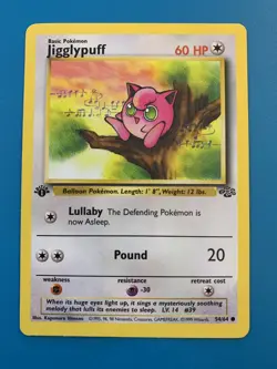 1st Edition Jigglypuff 54/64 Jungle Set Rare Vintage 1999 Pokemon Card - NM - Image 1