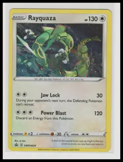 Pokemon SWSH: Sword & Shield Promo Cards #SWSH029 Rayquaza Holo - Image 1