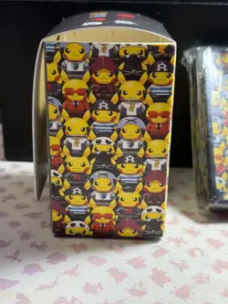 Pokemon Pretend Grunt PIKACHU Team Deck Box Card Sleeves special READ poncho - Image 3