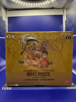One Piece Card Game - Kingdoms of Intrigue OP04 - English Booster Box W/Acrylic - Image 2