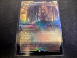MTG Magic the Gathering FOIL Three Tree City 0337 Borderless BLB! - Image 1