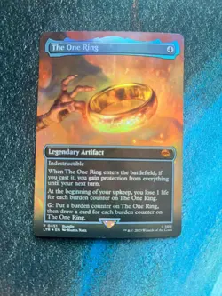 The One Ring, FOIL Borderless, Lord of the Rings Promo, MTG Singles - Image 1