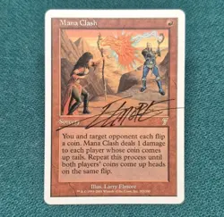 UNPLAYED SIGNED MANA CLASH Mtg 7th Edition LARRY ELMORE EDH CUBE D&D - Image 1