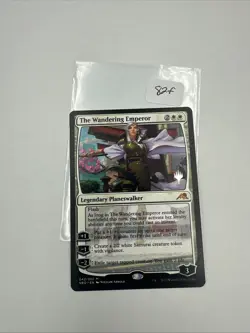 MTG The Wandering Emperor *Non-Foil* Promo MT/NM Neon Dynasty PW Stamp - Image 1