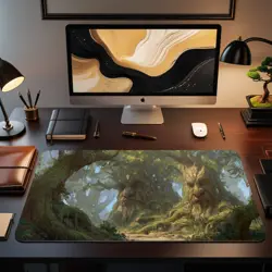 MTG Playmat - Ancient Forest Tree Guardian MTG Playmat Fantasy Woodland Ent Tree - Image 2