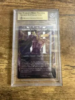 2025 MTG: FINAL FANTASY SURGE SEPHIROTH FABLED SOLIDER; ONE WINGED ANGEL BGS 9.5 - Image 2