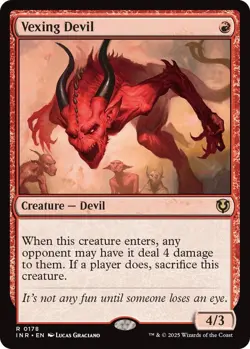 Vexing Devil 178 MTG Innistrad Remastered Rare NP - Image 1