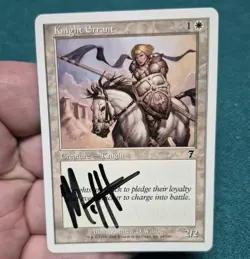UNPLAYED SIGNED NM Knight Errant 7th MATTHEW D. WILSON EDH CUBE MTG MAGIC - Image 1