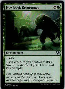 Magic | INR | Howlpack Resurgence | 204 | Foil | NM - Image 1
