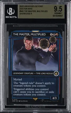 2023 MTG SHOWCASE DOCTOR WHO SHOWCASE THE MASTER MULTIPLIED BGS 9.5 - Image 1