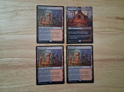 Mtg Blood Crypt x4 (1 is Borderless) Lorwyn Eclipsed IN HAND LOOK!!! - Image 1