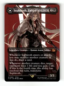 MTG (Borderless) Sephiroth, Fabled Soldier NON FOIL 0382 - Image 1