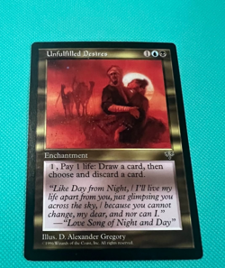Unfulfilled Desires - Mirage - MTG - Magic the Gathering - Image 1