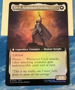 MTG Final Fantasy Cecil, Dark Knight Extended Art Foil 0445 Authentic Near Mint - Image 2
