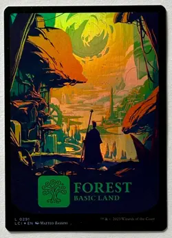 MTG Lost Caverns of Ixalan (LCI 291) Forest FOIL - NM - Basic Land - Image 1