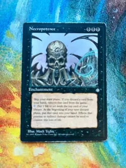 Necropotence, Ice Age, Heavily Played (see edges) - Image 1