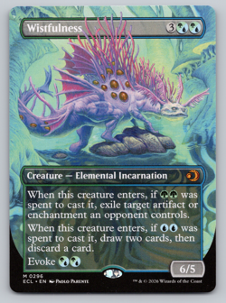 Wistfulness Borderless - Lorwyn Eclipsed MTG - Image 1