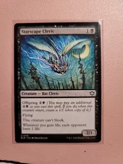 MTG Starscape Cleric Bloomburrow Regular Creature Bat Cleric - Image 1