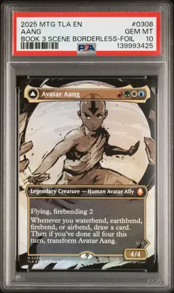 2025 MTG AVATAR: THE LAST AIRBENDER AANG, MASTER OF ELEMENTS/AVATAR AANG PSA 10 - Image 1