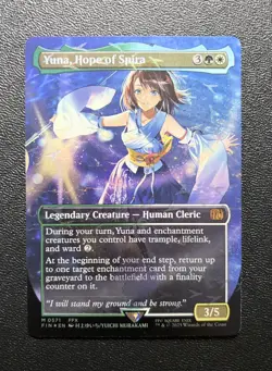 MTG - Yuna, Hope of Spira (Borderless) 571 (Chocobo Track Foil) - FINAL FANTASY - Image 1