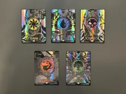MTG Marvel Secret Lair - Mana Symbiote Raised Foil - Venom Land Set of 5 - Image 1