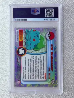 2000 TOPPS CHROME POKEMON BULBASAUR PSA 10 GEM MINT #1 TV T.V. *LOW POP* - Image 2