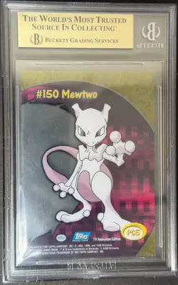Pokemon 2000 Tv Animation Series 2 Clear #PC5 Mewtwo BGS 9.5 POP 9! - Image 2