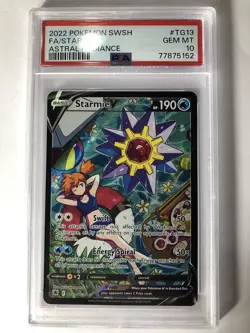 Pokemon PSA 10 Starmie V Trainer Gallery Astral Radiance TG13/TG30 2022 Gem Mint - Image 1