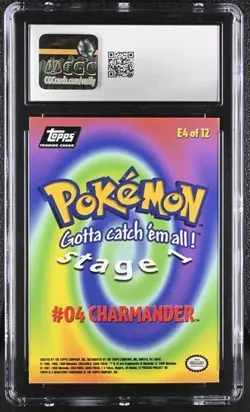 Pokemon Topps Charmander (1999) Pokemon the First Movie E4 CGC 9 - Image 2